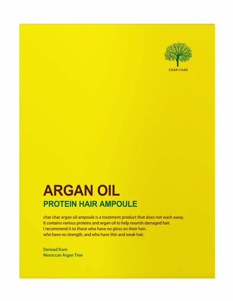 [Char Char] НАБОР Сыворотка для волос ВОССТАНОВЛЕНИЕ/АРГАНОВОЕ МАСЛО Argan Oil Protein Hair Ampoule, 5 шт * 15 мл