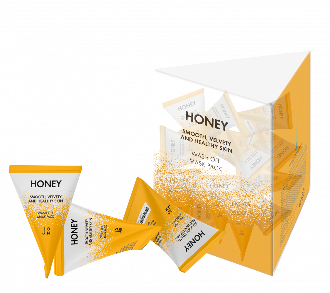 J:ON] МЕД НАБОР Маска для лица Honey Smooth Velvety and Healthy Skin Wash  Off Mask Pack, 20 шт * 5 мл купить оптом на ICONMARKET