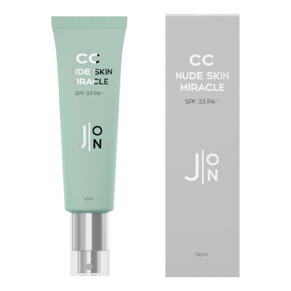 [J:ON] CC NUDE SKIN MIRACLE SPF 33 PA++ Корректирующий СС крем УНИВЕРСАЛЬНЫЙ/ ЗЕЛЕНЫЙ ПИГМЕНТ, 50 мл