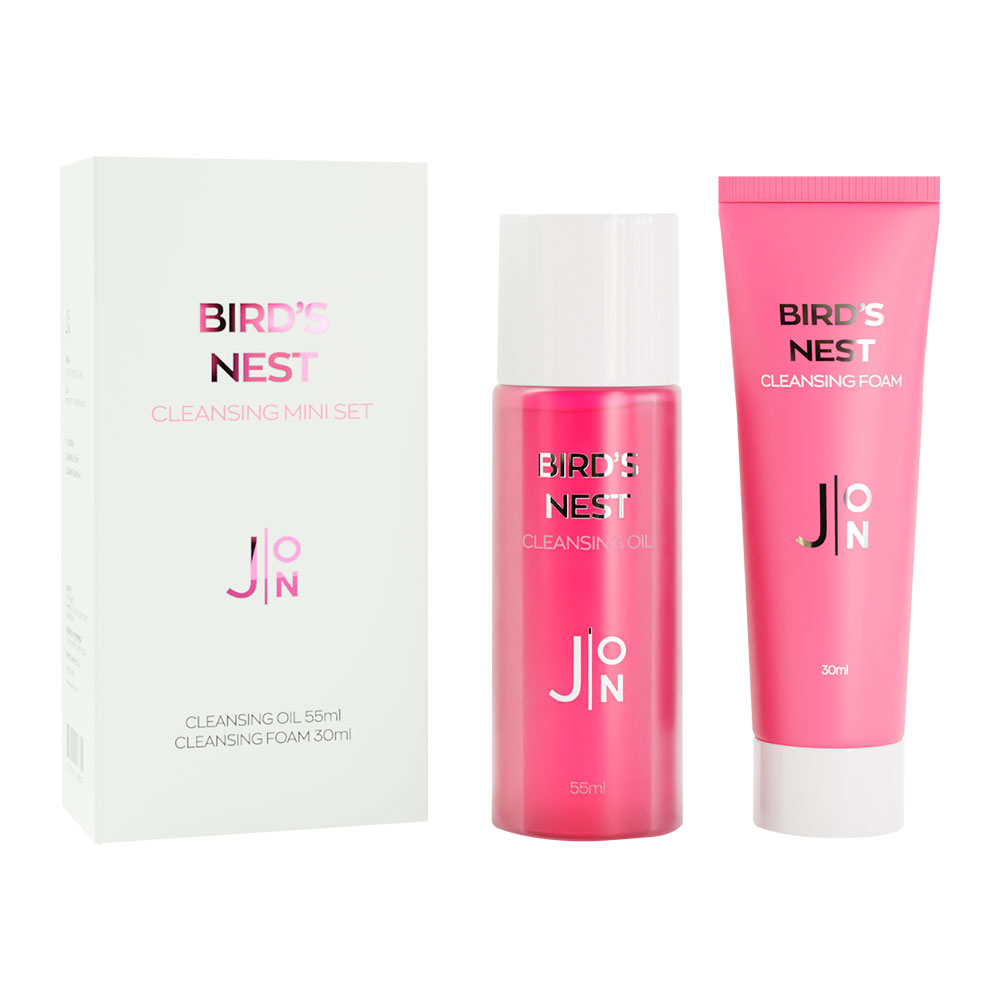 [J:ON] BIRD'S NEST CLEANSING MINI SET Набор миниатюр для очищения кожи лица ЛАСТОЧКИНО ГНЕЗДО, 30 мл / 50 мл