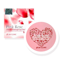 033959 - [3W CLINIC] Гидрогелевые патчи для глаз РОЗА PINK ROSE VITAMIN HYDROGEL EYE PATCH