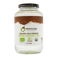 [TROPICANA] Пищевое кокосовое масло СТЕКЛО Organic Cold Pressed Virgin Coconut Oil, 670 ml