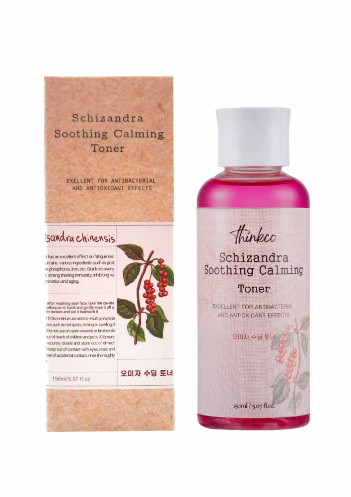 [THINKCO] Тонер для лица успокаивающий ЛИМОННИК Schizandra Soothing Calming Toner, 150 мл