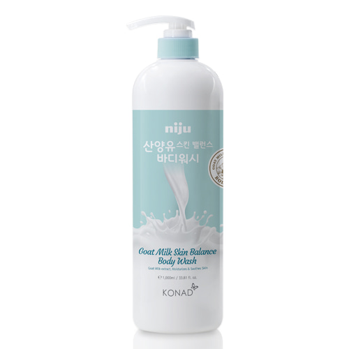 [KONAD] Гель для душа КОЗЬЕ МОЛОКО Niju Goat Milk Skin Balance Body Wash, 1000 мл