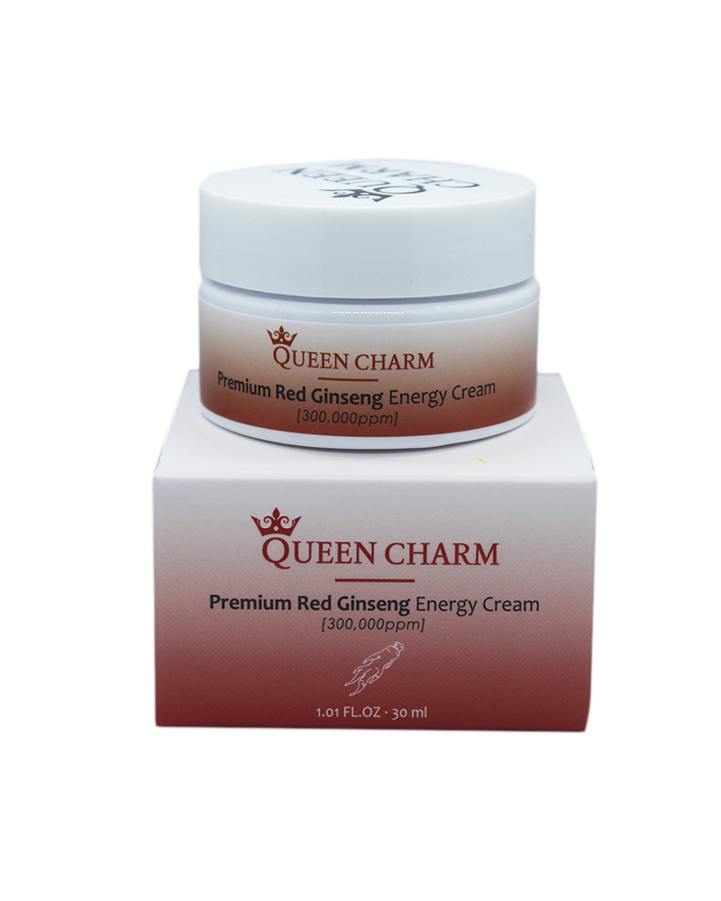 [QUEENCHARM] Крем для лица омолаживающий ЭКСТРАКТ КРАСНОГО ЖЕНЬШЕНЯ 30% Premium Red Ginseng Energy Cream, 30 мл