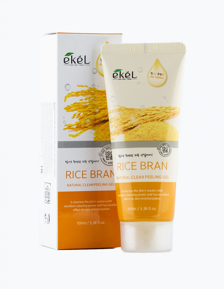 [EKEL] Пенка для умывания нежная КОРИЧНЕВЫЙ РИС Rice Bran Foam Cleanser, 100 мл