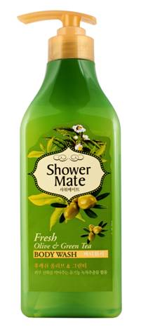 [SHOWER MATE] Гель для душа ОЛИВКИ И ЗЕЛЕНЫЙ ЧАЙ Fresh Olive&Green Tea Body Wash, 550 мл