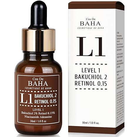 [COS DE BAHA] Сыворотка для лица антивозрастная БАКУЧИОЛ / РЕТИНОЛ L1 Cos De Baha Bakuchiol & Retinol Serum, 30 мл