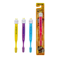 [EQ] Зубная щетка для детей от 5 лет со СВЕРХТОНКИМИ ЩЕТИНКАМИ двойной высоты MashiMaro Kids, мягкая