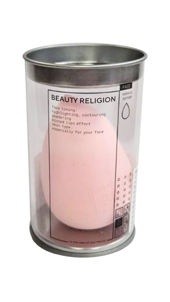 [BEAUTY RELIGION] Спонж для макияжа многофункциональный РОЗОВЫЙ Makeup Sponge, 1 шт