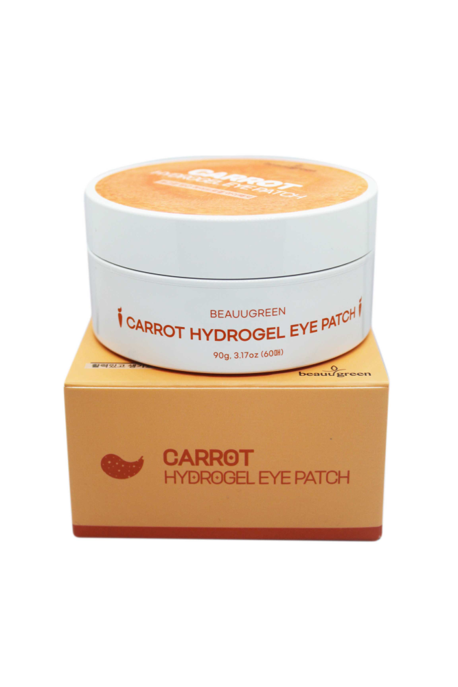 [BEAUUGREEN] Гидрогелевые патчи для глаз ЭКСТРАКТ МОРКОВИ Carrot Hydrogel Eye Patch, 60 шт