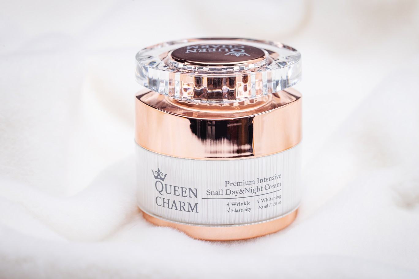 [QUEENCHARM] Крем для лица МУЦИН УЛИТКИ 20% Premium Intensive Snail Day & Night Cream, 50 мл