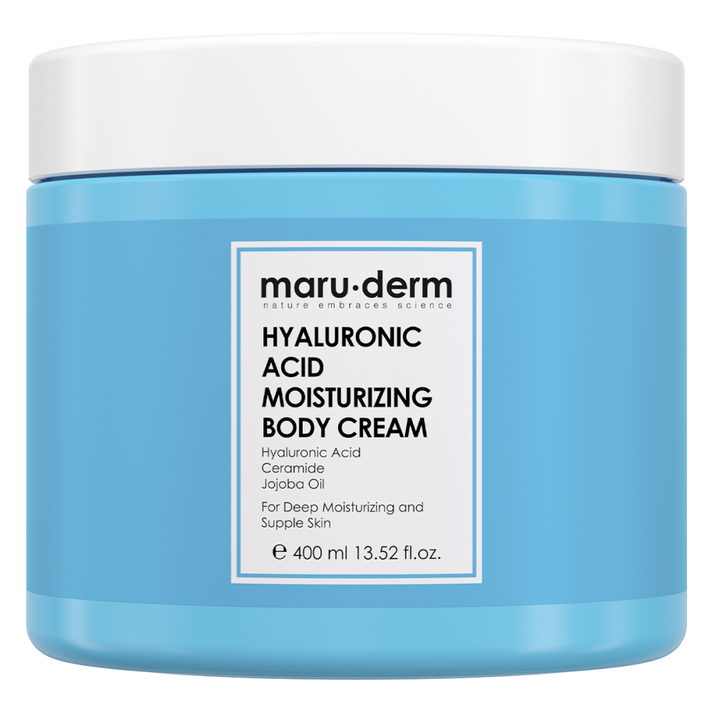 [MARU.DERM] Крем для тела увлажняющий ГИАЛУРОНОВАЯ КИСЛОТА Hyaluronic Acid Moisturizing Body Cream, 400 мл