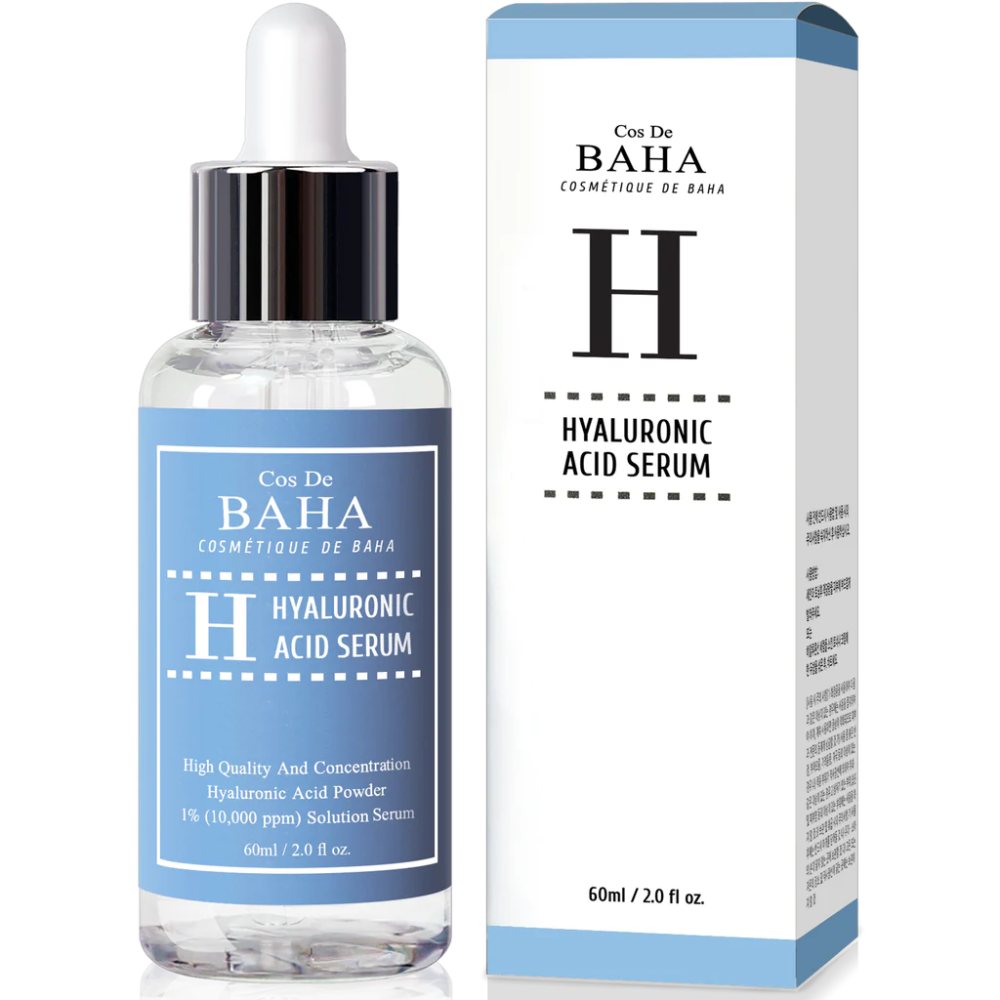 [COS DE BAHA] Сыворотка для лица увлажняющая ГИАЛУРОНОВАЯ КИСЛОТА H60 Cos De Baha Hyaluronic Serum, 60 мл