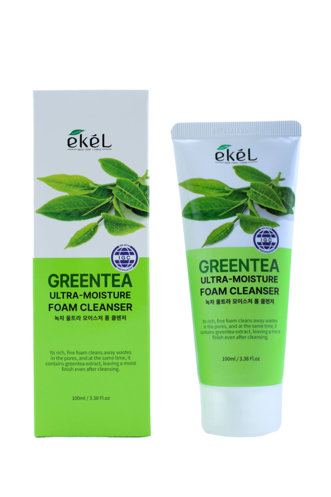 [EKEL] Пенка для умывания ЭКСТРАКТ ЗЕЛЕНОГО ЧАЯ ультраувлажняющая Green Tea Ultra, 100 мл