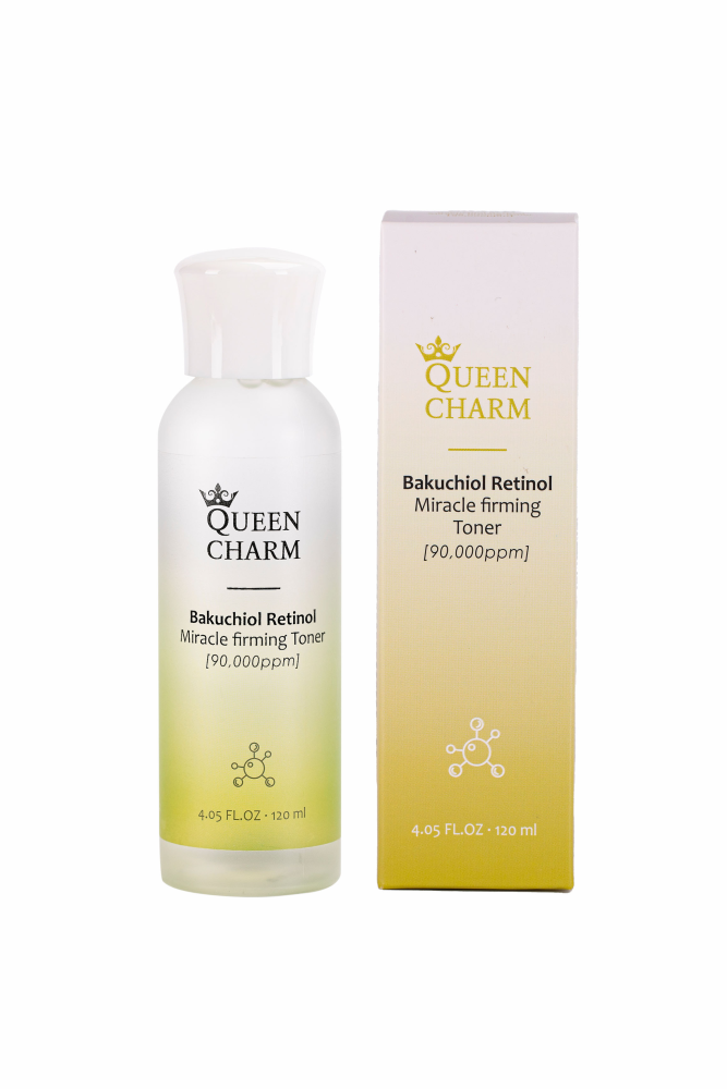 [QUEENCHARM] Тонер для лица БАКУЧИОЛ И РЕТИНОЛ 9% укрепляющий Bakuchiol Retinol Miracle Firming Toner, 120 мл