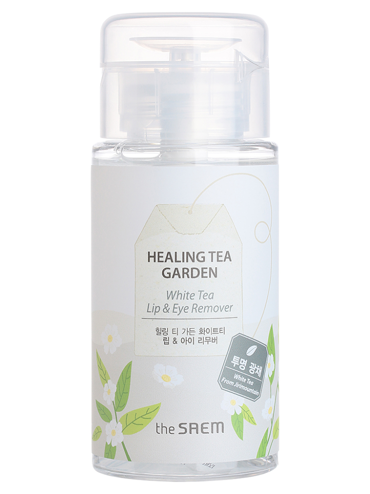 [THE SAEM] Средство для снятия макияжа БЕЛЫЙ ЧАЙ Vegan Healing Tea Garden White Tea Lip&Eyes Remover, 150 мл