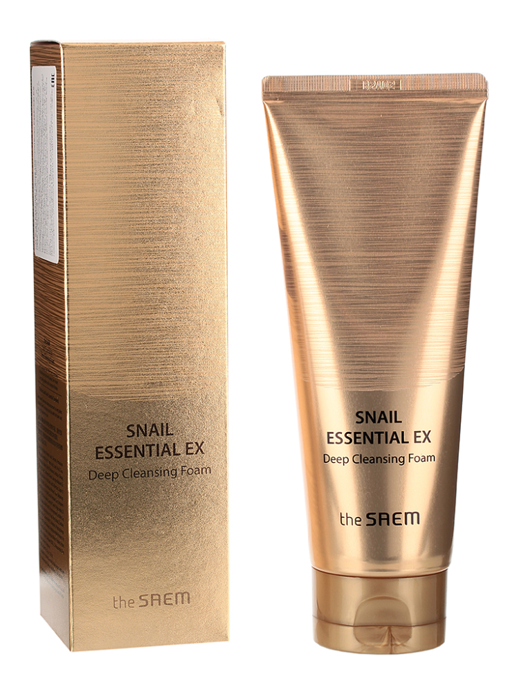 [THE SAEM] Пенка для умывания УЛИТКА Snail Essential Ex Deep Cleansing Foam, 150 мл