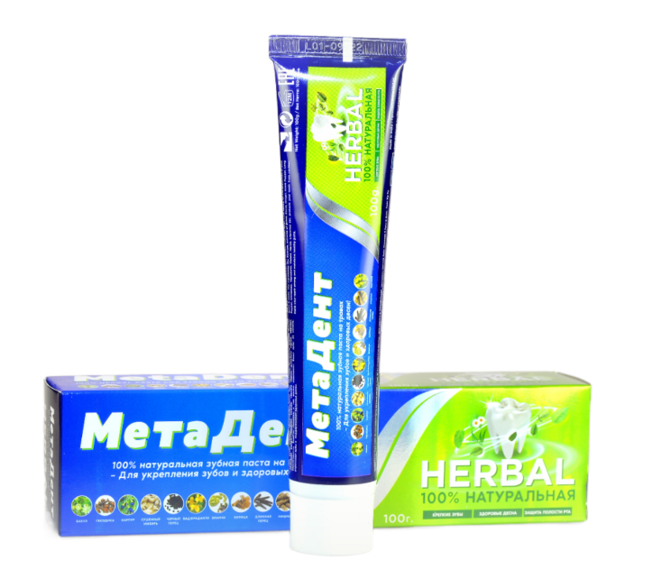 [METADENT] Зубная паста ТРАВЯНАЯ Herbal, 100 гр