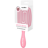 [SOLOMEYA] Расческа для сухих и влажных волос АРОМАТ КЛУБНИКИ лопатка Solomeya Wet Detangler Brush Paddle Strawberry, 1 шт.