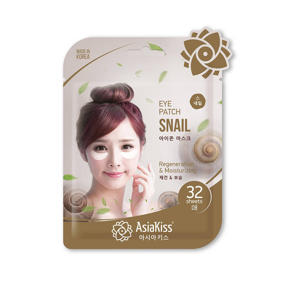 [ASIAKISS] Патчи для глаз тканевые МУЦИН УЛИТКИ Snail Eye Zone Mask, 32 шт., 25 г