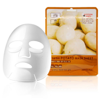 [3W CLINIC] НАБОР Тканевая маска для лица КАРТОФЕЛЬ Fresh Potato Mask Sheet, 10 шт