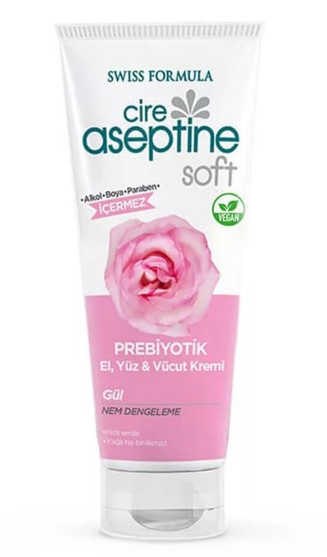 [CIRE ASEPTIN] Крем для рук ПРЕБИОТИК И ЭКСТРАКТ РОЗЫ Prebiotic Care Cream - Rose, 75 мл