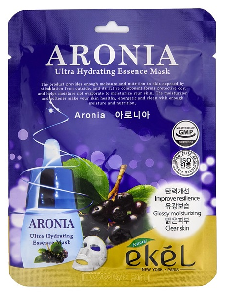 [EKEL] Маска для лица тканевая АРОНИЯ Aronia Ultra Hydrating Essence Mask, 25 мл