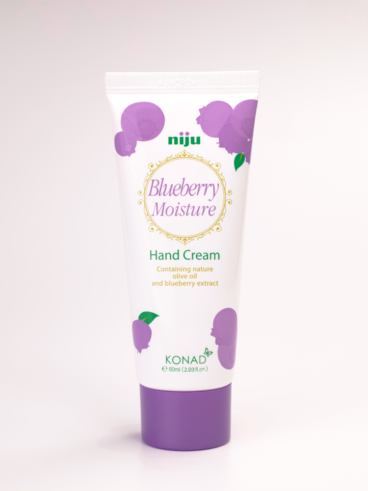 [KONAD] Крем для рук увлажняющий ЭКСТРАКТ ЧЕРНИКИ Niju Blueberry Moisture Hand Cream, 60 мл