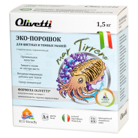 333484-E3E3 - [OLIVETTI] Порошок для стирки цветных и темных тканей ЧЕРНИЛА КАРАКАТИЦЫ, 1,5 кг