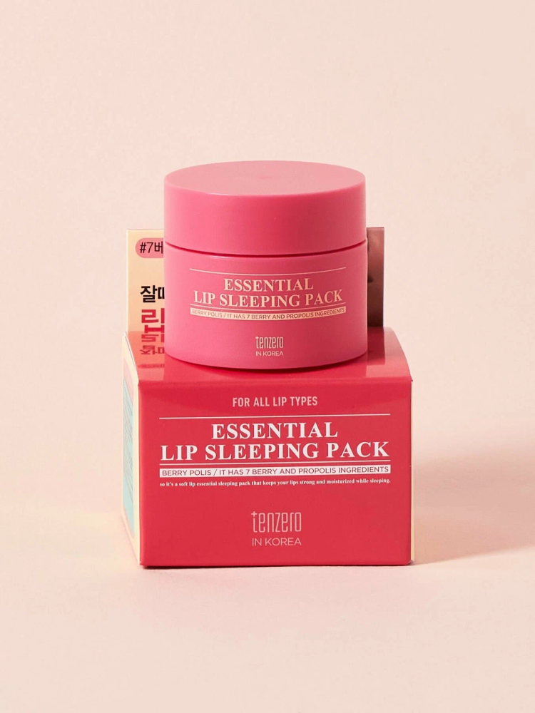 [TENZERO] Маска для губ ночная ЭКСТРАКТ ЯГОД И МЁДА Essential Lip Sleeping Pack Berry Polis, 15 гр