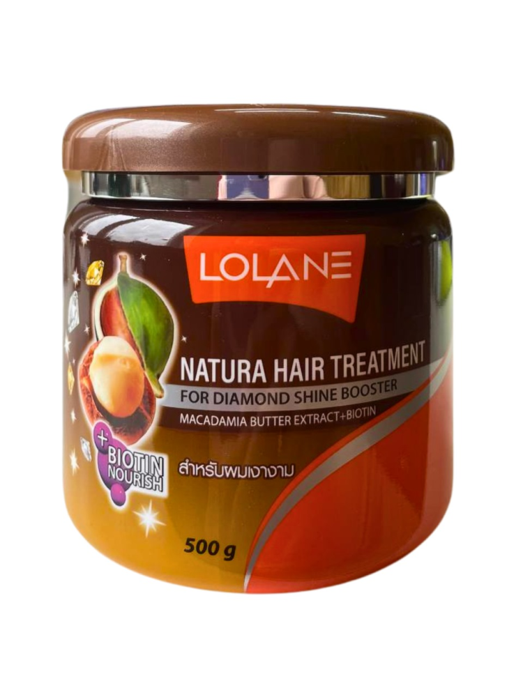 [LOLANE] Маска для лечения волос МАСЛО ОРЕХА МАКАДАМИИ Natura Hair Treatment Macadamia Butter Extract+Biotin, 500 мл