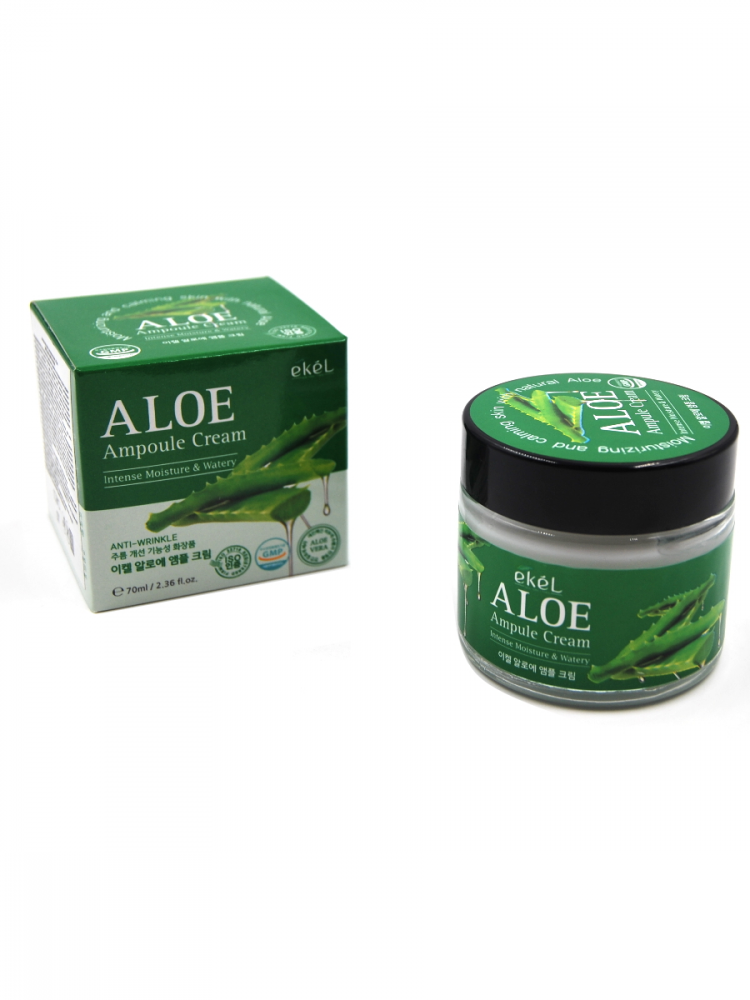 [EKEL] Ампульный крем АЛОЭ Aloe ampule cream, 70 мл