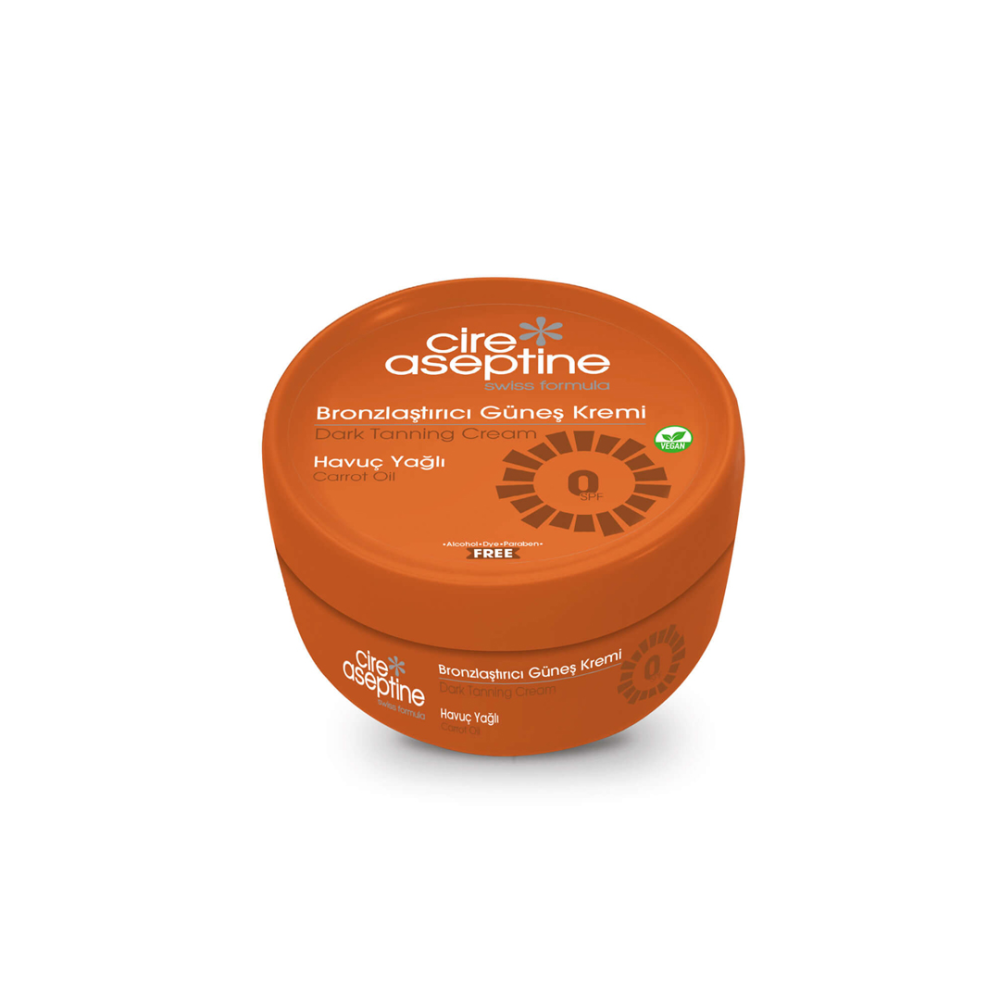 [CIRE ASEPTIN] Крем для загара 0 SPF CARROT OIL Dark Tanning Cream, 100 мл