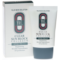 366988-0D64 - [YU.R] Крем для лица СОЛНЦЕЗАЩИТНЫЙ Clear Sun Block Collagen SPF 50+ РА++++, 30 мл