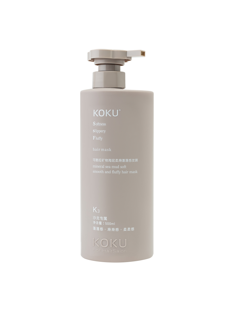 [KOKU] Маска для волос К3 ВОССТАНОВЛЕНИЕ с минеральной морской грязью Mineral Sea Mud Soft Smooth&Fluffy Hair Mask, 500 мл