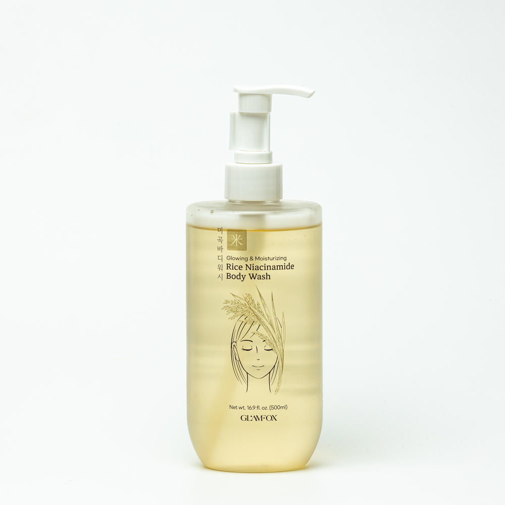 [GLAMFOX] Гель для душа РИС И НИАЦИНАМИД Rice Niacinamide Body Wash, 500 мл