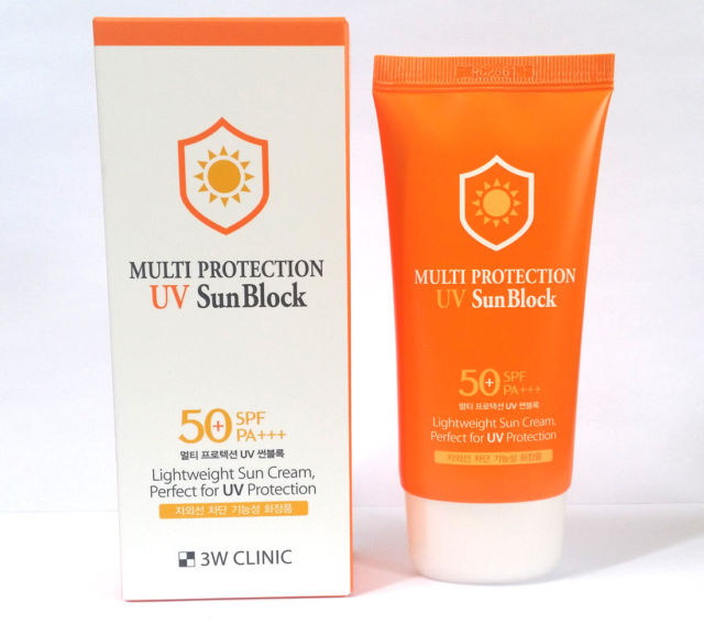 [3W CLINIC] Солнцезащитный крем Multi Protection UV Sun Block SPF50+++, 70 мл.