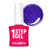 [SOLOMEYA] Гель-лак для ногтей однофазный САПФИР 24 Solomeya One Step Gel Sapphire 24, 1 шт.