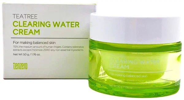 [TENZERO] Крем для лица укрепляющий ЭКСТРАКТ ЧАЙНОГО ДЕРЕВА Teatree Clearing Water Cream, 50 гр