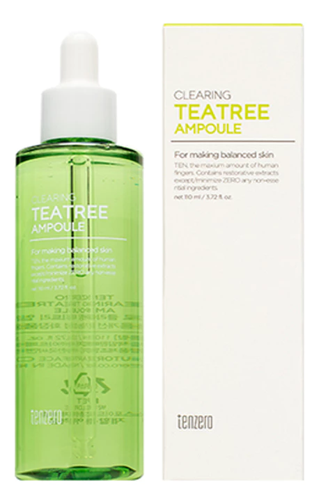 [TENZERO] Сыворотка для лица ЭКСТРАКТ ЧАЙНОГО ДЕРЕВА Clearing Teatree Ampoule, 110 мл