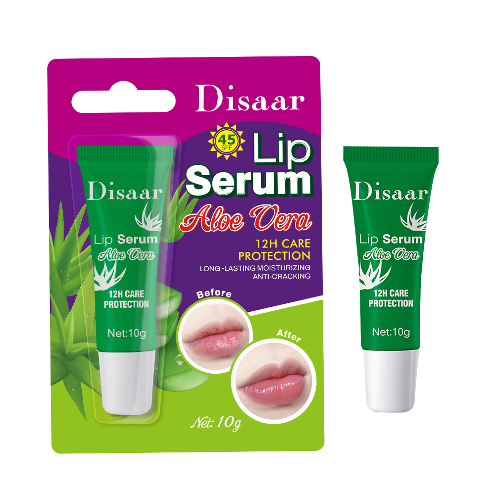 [DISAAR] Сыворотка для губ ЭКСТРАКТ АЛОЭ ВЕРА Aloe Vera Lip Serum SPF 45, 10 г