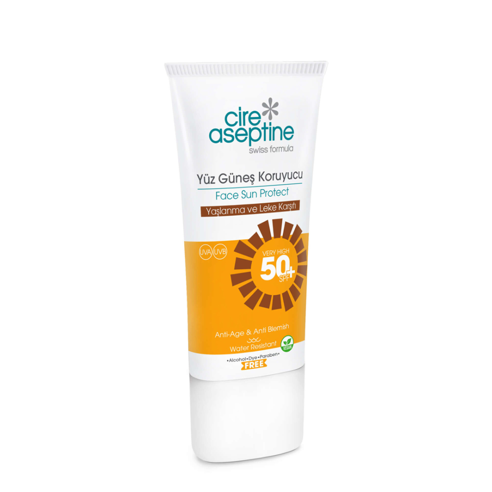 [CIRE ASEPTIN] Крем для лица СОЛНЦЕЗАЩИТНЫЙ 50 SPF против старения и пятен Face Sun Protect, 50 мл