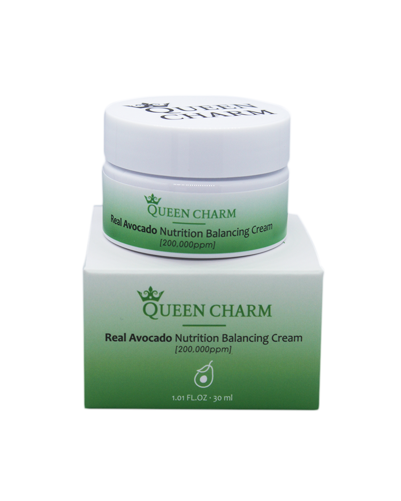 [QUEENCHARM] Крем для лица питательный МАСЛО АВОКАДО 20% Real Avocado Nutrition Balancing Cream, 30 мл