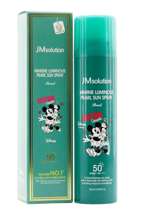 [JMSOLUTION] Спрей для лица и тела солнцезащитный ЭКСТРАКТ ЖЕМЧУГА Disney Marine Luminous Pearl Sun Spray SPF50+ PA+++, 180 мл