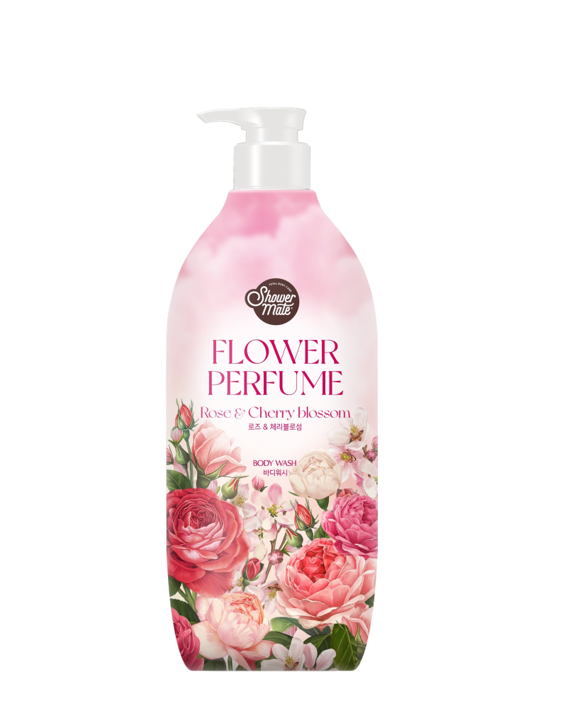 [SHOWER MATE] Гель для душа РОЗА Flower Perfume Body Wash Rose, 900 мл