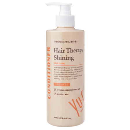 [YU.R] Кондиционер для волос ВОССТАНАВЛИВАЮЩИЙ Me Hair Therapy Shining Conditioner, 450 мл