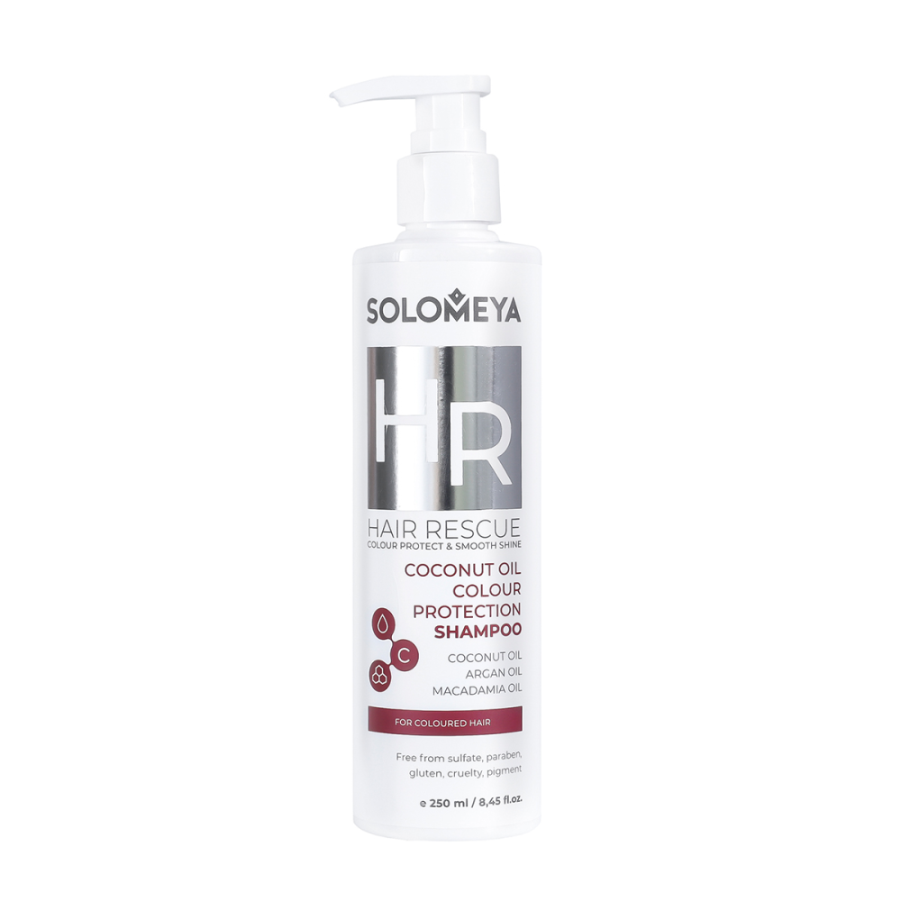 [SOLOMEYA] Шампунь для окрашенных волос КОКОСОВОЕ МАСЛО Coconut Oil Colour Protection Shampoo, 250 мл