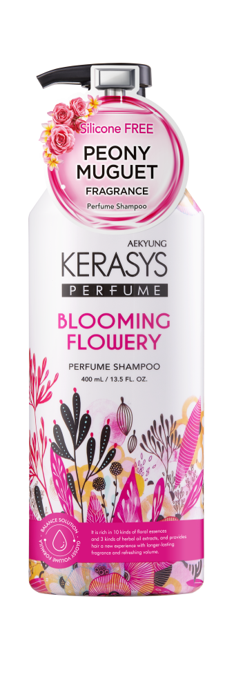 [KERASYS] Шампунь для волос ФЛЕР Blooming Flowery, 400 мл