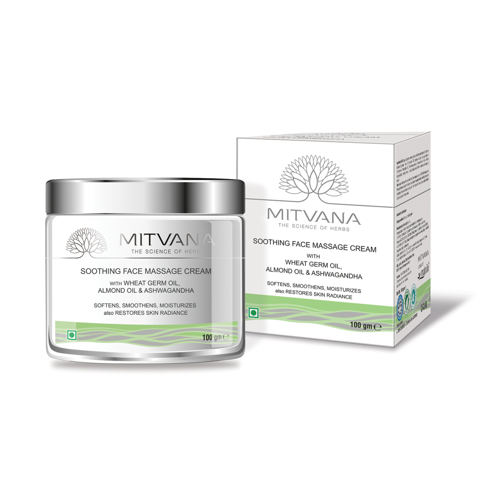 [MITVANA] Крем для лица массажный МИНДАЛЬНОЕ МАСЛО/ВИТАМИНЫ Soothing Face Massage Cream, 100 г